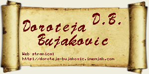Doroteja Bujaković vizit kartica